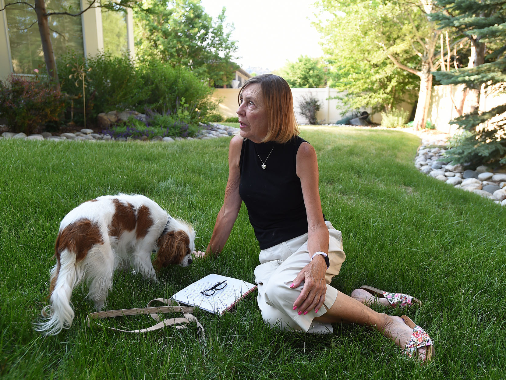 Deb Klusman and her dog Beau